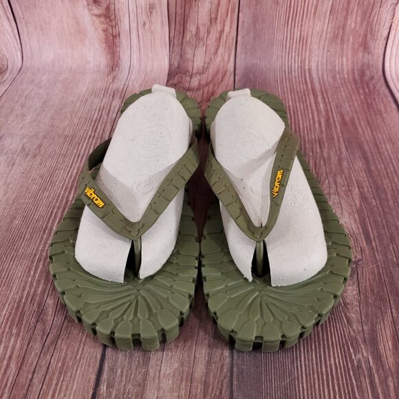 *READ* Rare Vibram Mens 45/46 US 11-12 Tropical Carrarmato Sandal Jungle Green - Picture 4 of 15